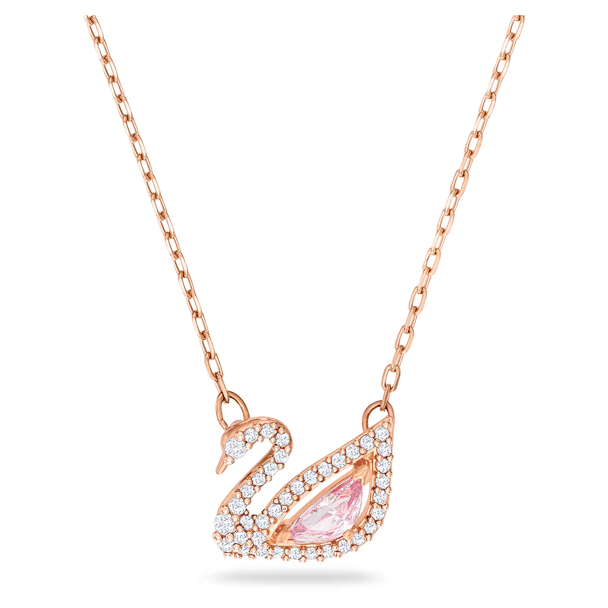 SWAROVSKI OGRLICA ROZNI LABUD